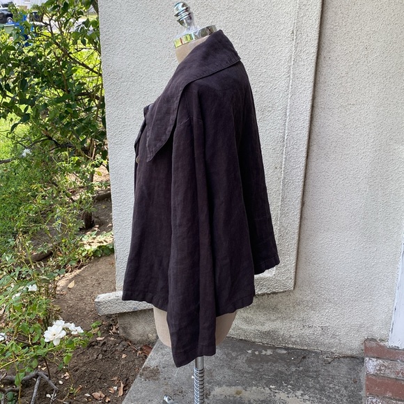 Bryn Walker 100% linen stunning brown jacket from high end boutique in Newport - Picture 7 of 12
